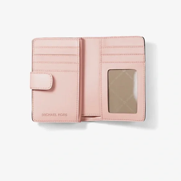 MICHAEL KORS - Jet Set Medium Floral Print Bi-Fold Wallet - Picture 2 of 4